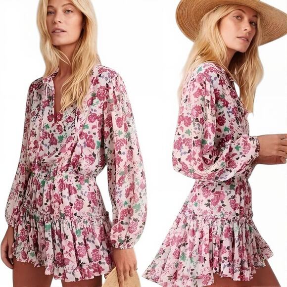 Misa Los Angeles Dresses & Skirts - Misa Los Angeles Niamat Peony Floral Mini Dress XS EUC